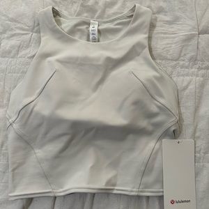 Lululemon Wunder Train Racerback Tank, Bone White, Size 4 BNWT